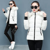Thicken Big Fur Collar Plus Size Fat Sister Cotton-padded Coat