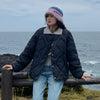 Korean Style Down Cotton Jacket Women's Short Light Round Neck