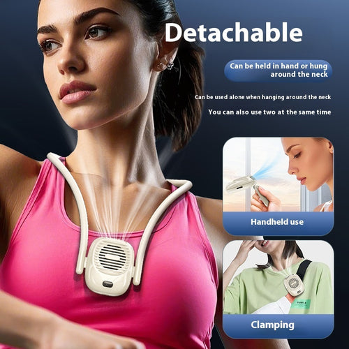 Ultra-long Life Battery Refrigeration USB Charging Mini Folding Noiseless Small Fan