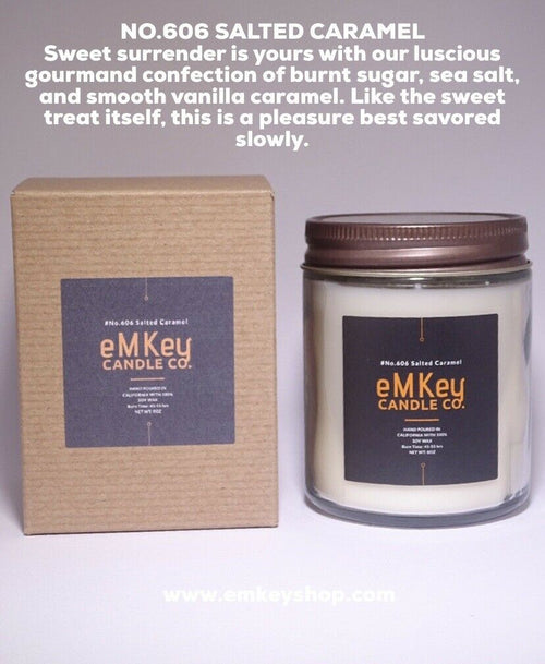 NWT Candle Wax Jar burnt sugar, sea salt, and vanilla caramel SALTED CARAMEL 8oz