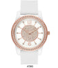 M Milano Expressions White Silicon Band Watch with White