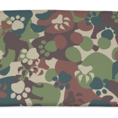 Bath Mat, Dog Camouflage Pattern