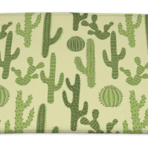 Bath Mat, Pattern With Cactus 1