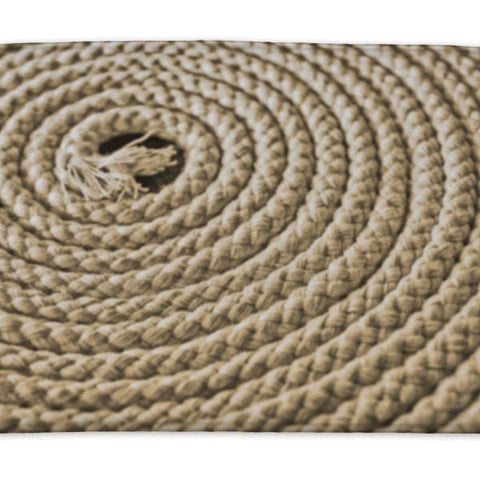 Bath Mat, Nautical Rope In Spiral