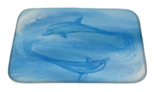 Bath Mat, Two Dolphins