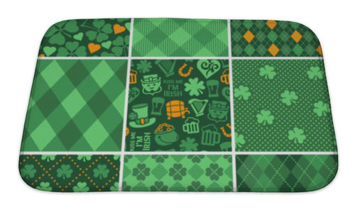 Bath Mat, Set Of St Patricks Day Patterns