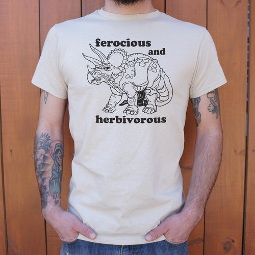 Ferocious And Herbivorous T-Shirt (Mens)