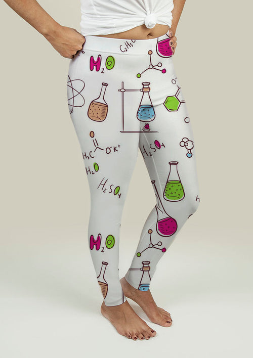Leggings with Chemistry Pattern