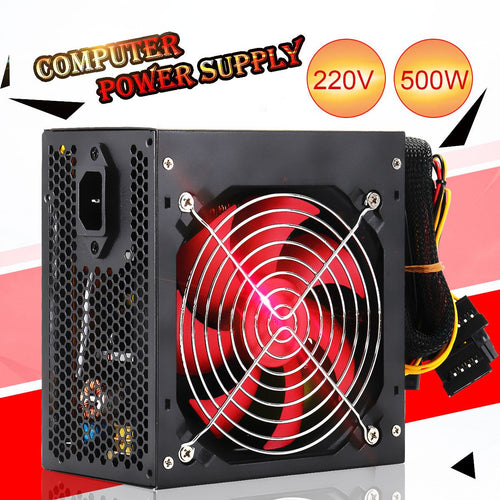 Desktop Power 400W/500W Quiet Power Switching 12V ATX BTC Power Supply SATA 20PIN+4PIN Power Supply Computer For Intel AMD PC