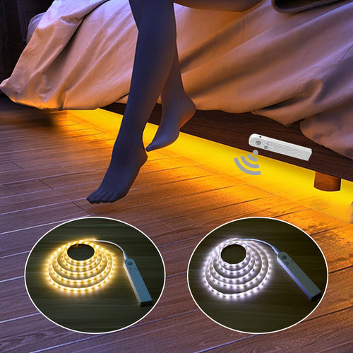 5V PIR Motion sensor led lamp battery cabinet light motion sensor led bedroom kitchen light wardrobe light USB closet lighting