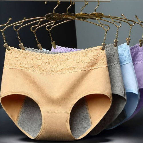 Female Physiological Panties Leakproof Menstrual Women Panties Period Cotton Health Seamless Panties In The Waist Warm