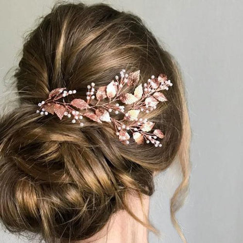 Wedding Hair Accessories Crystal Hair Combs Simulated Pearl Hair Jewelry Handmade Women Hair Ornaments Headpieces for Bride