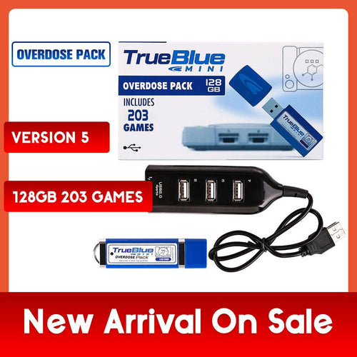 203 Games True Blue Mini-Overdose Pack for PlayStation Classic (128GB) Accessories 2019 Preorder Sales Hot 2-player games