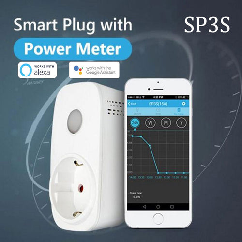 Broadlink SP3S Energie Monitor Smart Draadloze WiFi Socket Afstandsbediening Met Power Meter Controle Door IOS Android