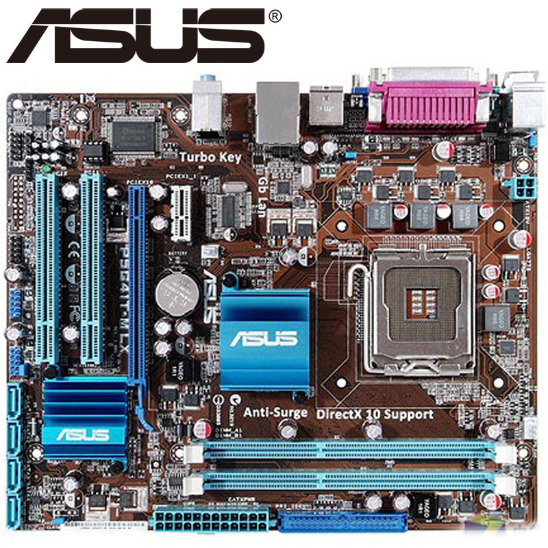 Asus P5G41T-M LX Desktop G41 Motherboard Socket LGA 775 Q8200 Q8300 DDR3 8G u ATX UEFI BIOS Original Used Mainboard On Sale