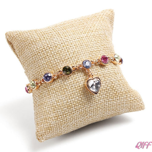 Small Pillow Cushion Bracelet Bangle Wrist Watch Jewelry Display Holder Showcase