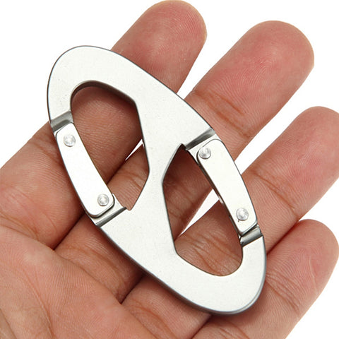Aluminum Alloy Carabiner Keychain Snap Clip Hook Carabiners Outdoor Camping Climbing Hiking Sports Buckle Free Shipping