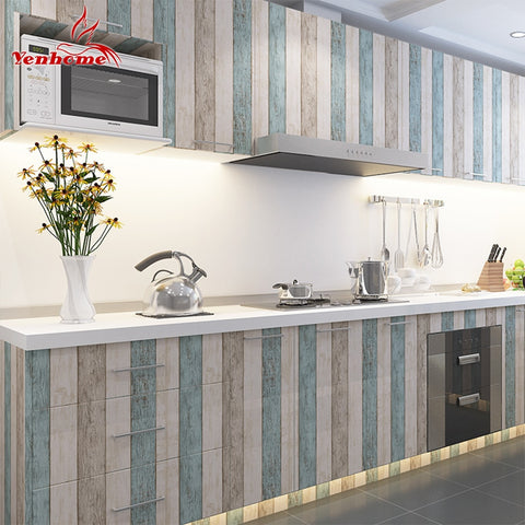 3M/5M/10M Waterproof Vinyl Wall Stickers Self adhesive Wallpaper Roll Furniture Decorative Film Kitchen Cabinet Wardrobe Sticker