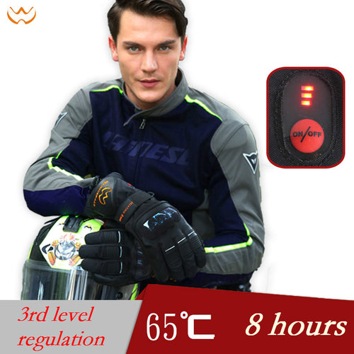 Outdoor Electric Heating Gloves Motor Winter Hunting Warm Waterproof Lithium Battery Intelligent Self-heated Cycling Ski Gloves
