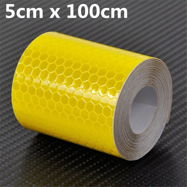 Safety Mark Reflective Tape Sticker Car Styling Self Adhesive Warning Tape Automobile Motorcycle Bicycle DIY Decoration Strip