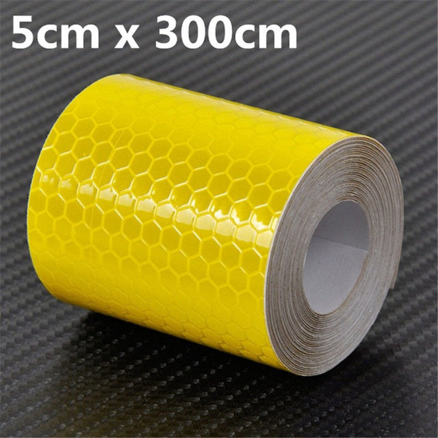 Safety Mark Reflective Tape Sticker Car Styling Self Adhesive Warning Tape Automobile Motorcycle Bicycle DIY Decoration Strip