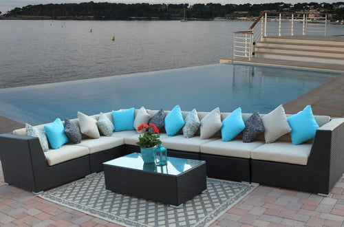 home funiture outdoor rattan design furniture corner sofa set