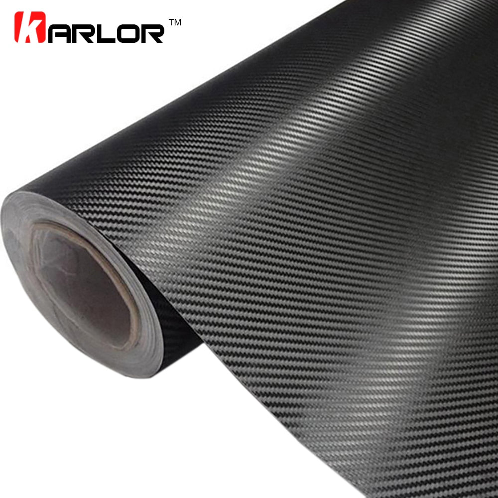 30cmx127cm 3D Carbon Fiber Vinyl Car Wrap Sheet Roll Film Car stickers and Decals Motorcycle Car Styling Accessories Automobiles