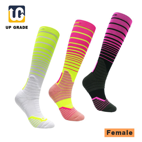 UG UPGRADE 1Pair/Lot Running Stockings Socks Profession Men Lady Cycling Riding Socks Breathable Outdoor Sport Running Socks