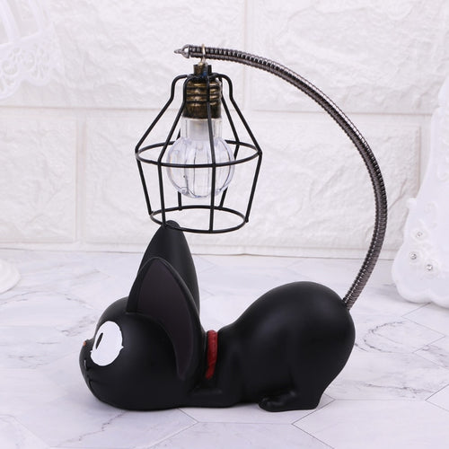 Miniature Cat Night Light Resin Craft Table Decoration Ornament Home Accessories