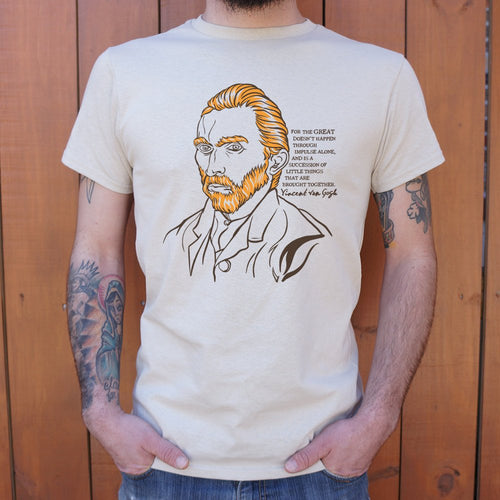 Vincent Van Gogh Quote T-Shirt (Mens)